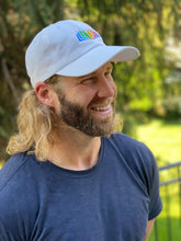 Load image into Gallery viewer, Rainbow Hat - White
