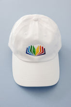 Load image into Gallery viewer, Rainbow Hat - White
